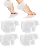 4 Pairs Silicone Gel Heel Protectors, White Soft Breathable. Fixed Price $10.99.