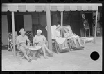 Photo:miami Beach Florida 1939 June January Loungers Awning Scene. Fixed Price $13.49.