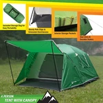 Wakeman 4 Person Camping Tent Water-resistant Outdoor Shelter With Attached Po. Fixed Price $63.32.