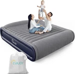 Queen Inflatable Mattress With Built Pump, 17'' Double High Airbed Headbo. Fixed Price $135.78.