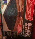 Coleman Quickbed Double Flocked Inflatable Mattress Green With Quickpump. Fixed Price $25.99.