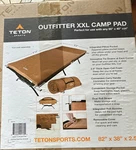 Teton Sports Outfitter Xxl Camp Pad Foam And Cot 82X38X2.5 Carry Straps. Fixed Price $500.00.