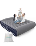 Evajoy Inflatable Air Mattress With Built Pump, Queen, Blue & Grey. Fixed Price $149.12.