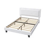 Queen Size Frame Upholstered Platform Beds, Heavy Duty Wood Slats,noise-free. Fixed Price $182.94.