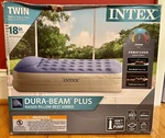 18 Twin Air Mattress - The Dura Beam Plus Advantage Pillow Rest By Intex Nob. Fixed Price $21.00.