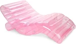 Funboy Giant Inflatable Luxury Clear Pale Pink Chaise Lounger, Chair Pool Float. Fixed Price $123.77.