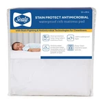 Sealy Stain Protect Antimicrobial Waterproof Crib / Toddler Mattress Pad, White. Fixed Price $29.99.