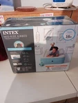 Intex Raised Airbed 16" Mattress With Hand Held 120V Pump - Twin Size.. Fixed Price $29.00.