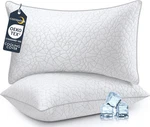 Cozsinoor Soft Goose Feather Pillows Queen Set 2, Hotel Microfiber Bed. Fixed Price $50.32.