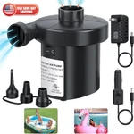Portable Electric Inflator Deflator Air Pump Toy Boat Bed Mattress Pool Car. Fixed Price $17.99.