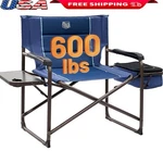 Folding Director Chair W/ Cooler Padded Backrest Side Portable 600LBS New. Fixed Price $364.78.