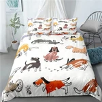 Various Abstract Dogs 3D Print Duvet Quilt Doona Covers Pillow Case Bedding Sets. Fixed Price $51.70.