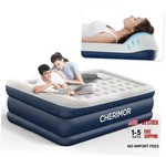 Queen Air Mattress With Built Pump, 20.5" Elevated Integrated Pillow Top. Fixed Price $191.75.