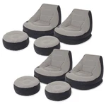 Intex Inflatable Ultra Lounge Chair With Cup Holder And Ottoman Set (4 Pack). Fixed Price $116.99.