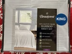 Beautyrest Bamboo Light Silver/gray King Sheet Set 100% Rayon From Nib. Fixed Price $149.95.