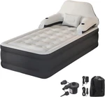 Twin Size Air Mattress With Headboard And Pump,blow Up Inflatable Bed. Fixed Price $105.04.