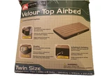 Ozark Trail Outdoor Equipment Velour Top Air Bed - Open Box Twin Size 75 X39. Fixed Price $10.00.