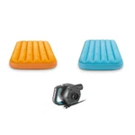Intex Inflatable Air Bed Mattress W/ Bag (2 PACK)120 Volt Electric Pump. Fixed Price $63.99.