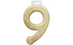 Multicraft Wood Number Bevel Cut 6" Natural 9. Fixed Price $7.16.