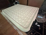 Aerobed Queen Air Mattress With Comfort Lock And Built-in Pump, Beige. Fixed Price $45.00.