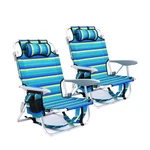 2 Pack Lightweight Portable Camping Beach Chair For Adults, Outdoor Lay Flat .... Fixed Price $110.87.