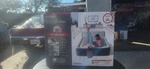 Intex 18" Pillow Top Air Mattress W/ Electric Pump And Headboard, Queen. Fixed Price $50.00.