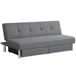 Costway Convertible Futon Sofa Bed Adjustable Couch Sleeper W/ Two Drawers Grey. Fixed Price $355.99.