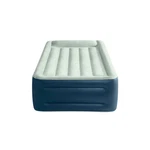 Intex Air Mattress Off-white/blue Twin Elevated 18" Rest Internal Pump. Fixed Price $55.04.