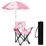 Foldable Outdoor Camping Chair With Umbrella, Waterproof Beach Lawn. Fixed Price $73.41.