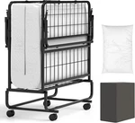 Giantex Twin Roll Away Bed With 5 Inch Mattress And Pillow For Adults Portable. Fixed Price $179.99.