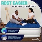 Ez Inflate Twin Double High Airbed Inflatable Mattress With Built-in Pump. Fixed Price $85.00.