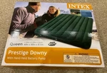 Intex Queen 8.75" Prestige Downy Airbed Mattress With Hand-held Battery Pump. Fixed Price $49.99.