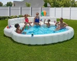 Member's Mark Oversized Inflatable Pool Sofa White Lounge Float. Fixed Price $229.99.