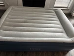 Intex 64413ED Dura-beam Deluxe Queen 18" Air Mattress W/ Built-in Pump Used. Fixed Price $42.75.