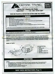 Instructions Only: Ozark Trail Quick-fill Electric Air Pump Model AP627. Fixed Price $8.00.
