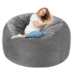 Homguava Ft Bean Chair: 4' Bags With Memory Foam Filled, Large Bea.... Fixed Price $128.29.