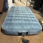 Used Twin Size Aerobed Air Mattress W/built Electric Pump. Fixed Price $40.00.