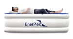 Enerplex Twin Air Mattress Built-in Pump Self-inflating White Blue. Fixed Price $24.99.