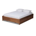 Baxton Studio Yara Brown Finished Wood Queen Size 4-DRAWER Platform Storage Bed. Fixed Price $460.97.