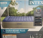 Queen Intex 18" Dura-beam Air Mattress Raised Pillow Rest Bed 60X80 New. Fixed Price $54.00.