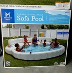 Member's Mark Oversized Inflatable Sofa Pool - White 2 Day Shipping!. Fixed Price $289.00.