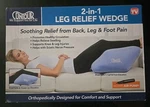 Contour 2-IN-1 Leg Relief Wedge As Seen Tv W/air Pump 20"L X 21"W 11"H. Fixed Price $29.99.