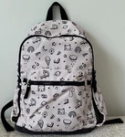 Pottery Barn Kids Emily Meritt Backpack Large Bag Pink Cats Rainbow Stars Girls. Fixed Price $19.99.