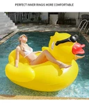 Thickened Swimming Pool Floating Bed Air Mattress Giant Duck Inflatable Wat. Fixed Price $132.96.