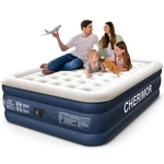 Cherimor Queen Air Mattress With Built In (u.s. Standard), Gray & Blue. Fixed Price $127.70.