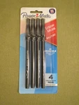 Paper Erasermate Erasable Pens, 4-PACK, Medium Point (1.0MM), Black. Fixed Price $7.30.
