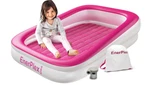 Enerplex Inflatable Travel Bed With High Speed Pump, Built-in Safety Bumper Pink. Fixed Price $58.90.