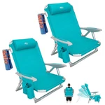 Beach Chair Folding Lightweight Adjustable 400LB Cyan 2 Pack Wejoy Heavy Duty. Fixed Price $259.99.