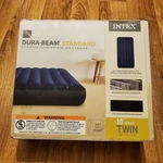 Air Mattress Bed Twin 10" Height Blue Standard 300 Lb Weight Fiber-tech Intex. Fixed Price $34.89.