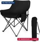 Joyfair Outdoor Camping For Adult, Large Portable Folding Moon Chairs With. Fixed Price $36.55.